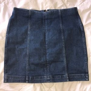 Free People •  Denim Skirt